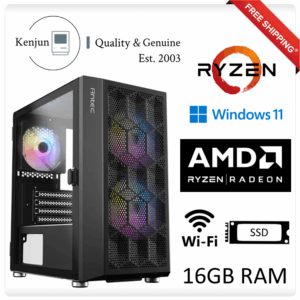 Desktop PC - AMD Ryzen 5 5500GT 6 Core | 16GB RAM | SSD | WiFi | Windows 11